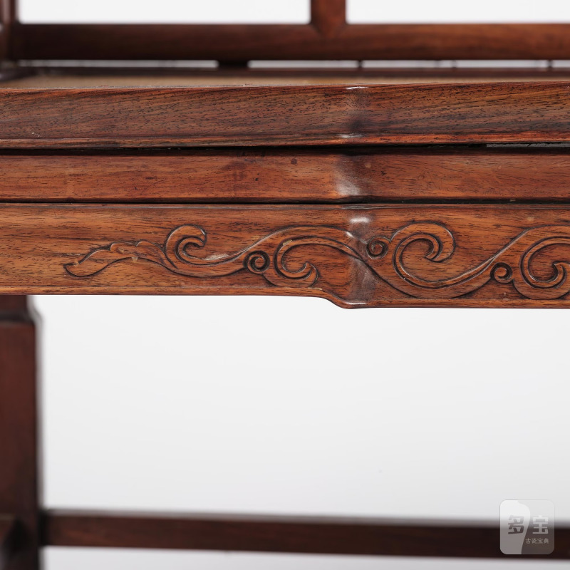 A Chinese hardwood throne chair/day bed, - 图25